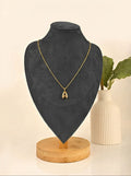 Custom Bubble Initial Necklace | 18K Gold Plated | Personalised Letter Pendant |